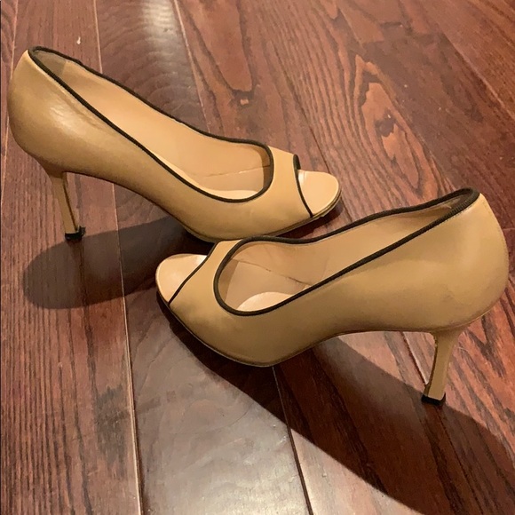 MANOLO BLAHNIK ‘Canazza’ Peep Toe Pumps - Picture 4 of 10